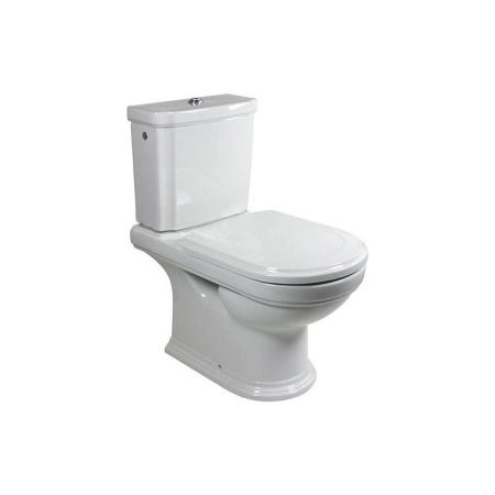 Villeroy&Boch Hommage Сиденье с крышкой для унитаза, SoftClose, цвет: белый/нержавеющая сталь
