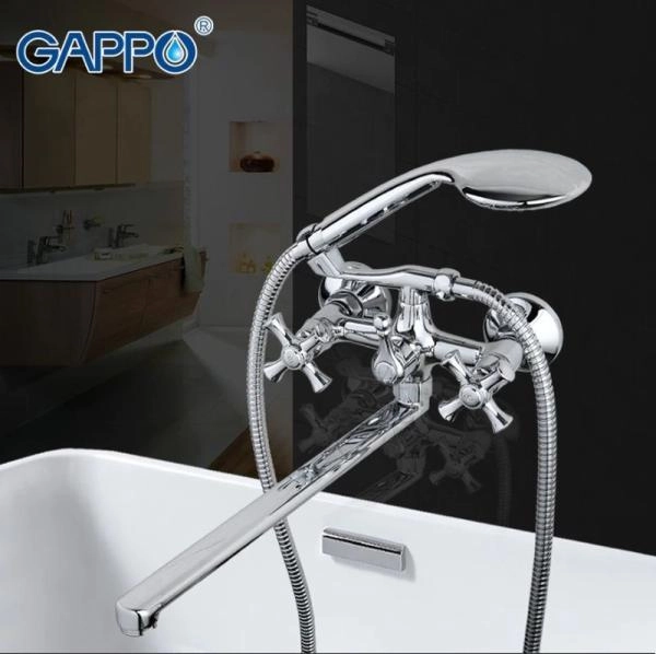 Смеситель Gappo G2242 для ванны длинный излив хром