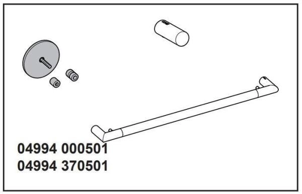 Клеевой комплект Nr. 5 с розеткой KEUCO REVA 4994000501 хром