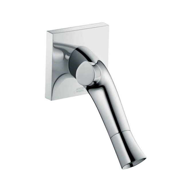 AX Starck Organic Встраиваемый смеситель для раковины, на 1 отв., излив 187мм, с 2 рукоятками, с незапираемым донным клапаном, цвет: хром