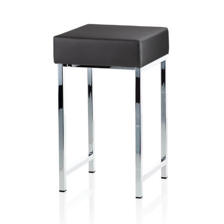 Decor Walther DW 64 Табурет 30x30x52cм, напольный, цвет: хром / черный