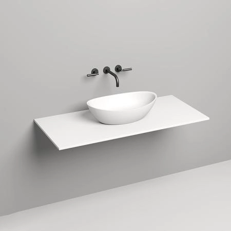 Salini Столешница 120х50х1.5 cм, из материалов S-Stone, цвет: белый матовый