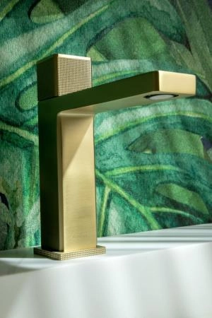 Смеситель автоматический для раковины Boheme QUAD Matt Gold 159-MG