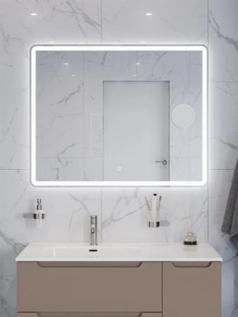 Зеркало Belbagno SPC-MAR-900-600-LED-BTN Led подсветка вкл/выкл 900x30x600