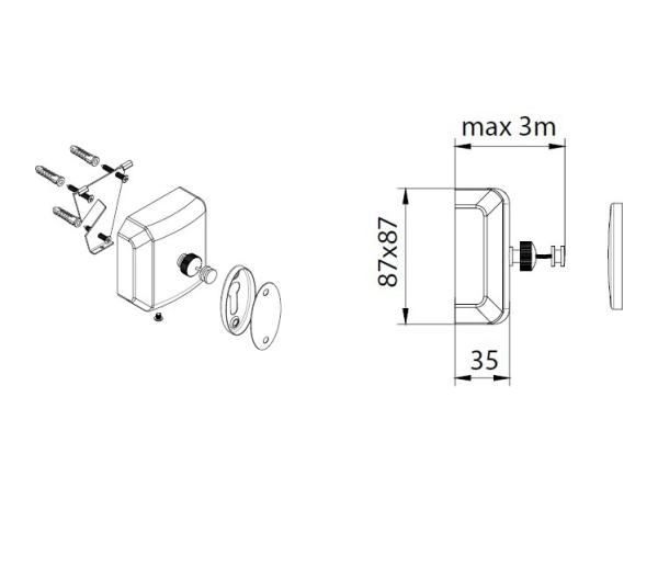Шнур вытяжной для белья Fixsen HOTEL FX-31025
