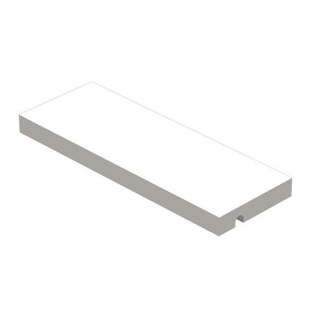 Ritmonio Brass Полочка L260 (для использования с прутком) из Solid Surface, цвет:  белый