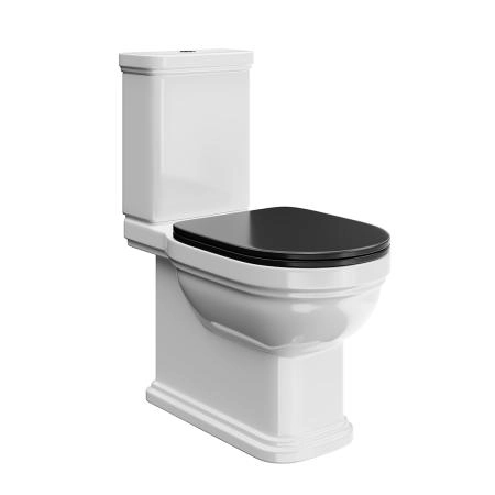 Сиденье Kerama Marazzi POMPEI ПОМПЕИ PO.seat.01\BLK для напольного унитаза, черное глянцевое