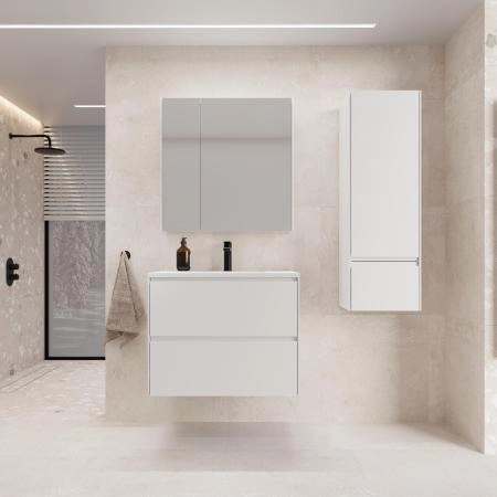 Тумба подвесная Style Line ЛИМА70 эмаль, под раковину LINE 70, 2 ящ., PLUS, белый матовый