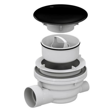 Сифон для душевых поддонов RGW Velplex QYD-01 черный  18241101-04