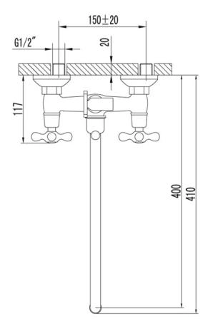 Смеситель Lemark Standard LM2151C универсальный