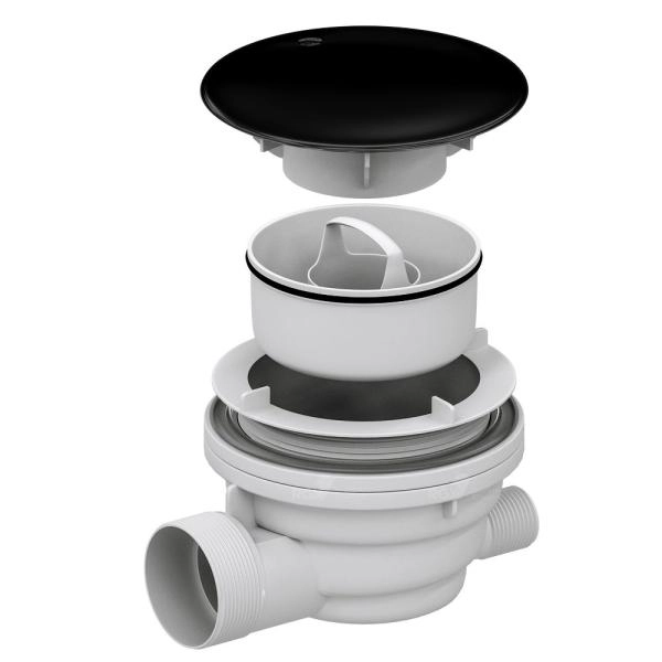 Сифон для душевых поддонов RGW Velplex QYD-01 черный  18241101-04