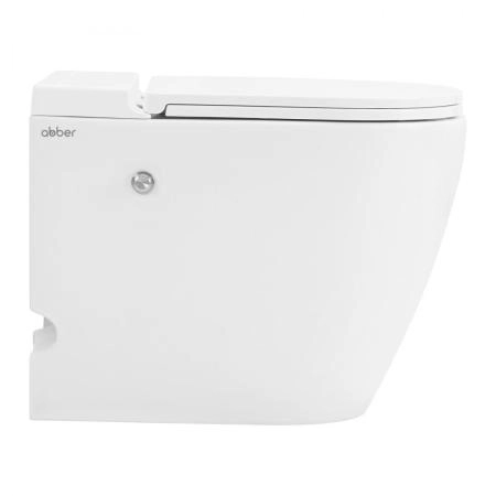 Унитаз ABBER Bequem AC1115P приставной белый с импульсным смывом
