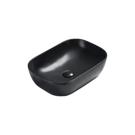 Раковина Vincea VBS-102MB, 455*325*135, накладная, цвет черный матовый фарфор