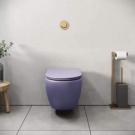 Унитаз Grossman GR-4455LIMS Color (485*365*360) ФИОЛЕТОВЫЙ МАТОВЫЙ подвесной Безободковый