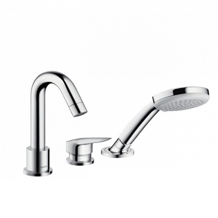Hansgrohe Logis, Смеситель на борт ванны, на 3 отверстия, Цвет: хром