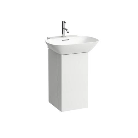 Laufen INO Тумба с раковиной, 32х34х60.5см, с 1 дверцей, с сифоном, с 4 полками, DX, подвесная, покрытие LCC, цвет: белый матовый