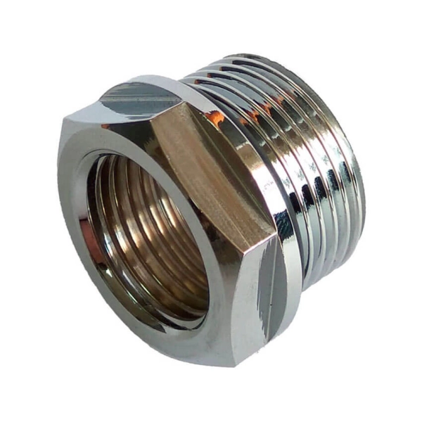 Schlosser переходник 3/4 нр на 1/2 вр Chrome