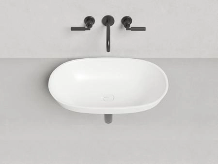 Раковина Salini MAREA 01 S-Sense глянцевая 65x39 1802101G полувстраиваемая