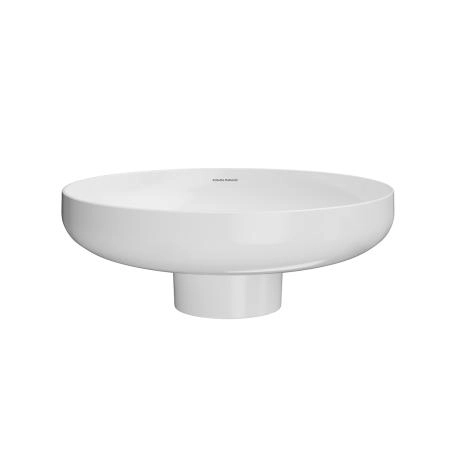 Раковина Kerama Marazzi SAFI САФИ KMSFWb46GWh0 накладная 46 с крепежом, белая глянцевая