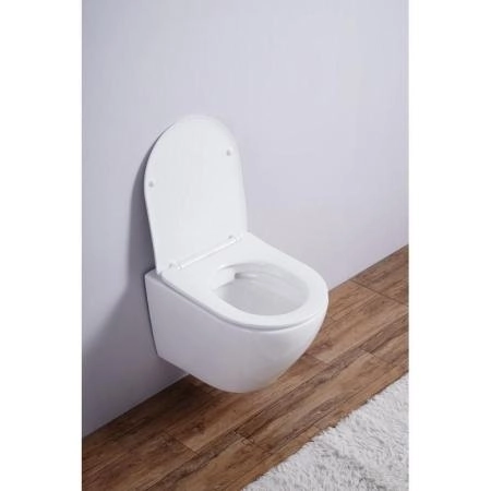 Унитаз Esbano AZALEA (White) подвесной безободковый микролифт