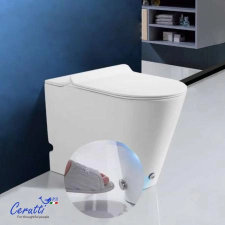 Унитаз приставной CeruttiSPA БАРБАРИЯ (BARBARIA) Pulse CT7264 с функцией импульсного смыва (575х365х400)