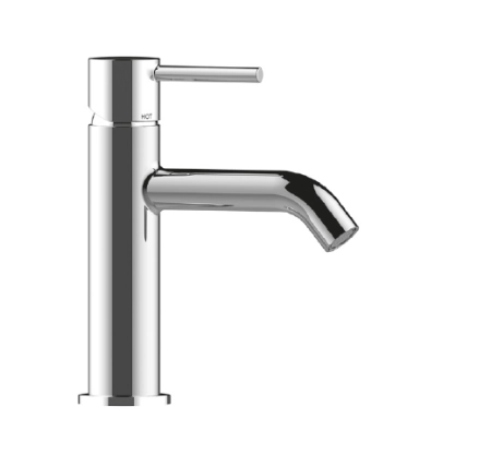 Bossini Teo-M смеситель для раковины, донный клапан Click-Clack, цвет Brushed Nickel