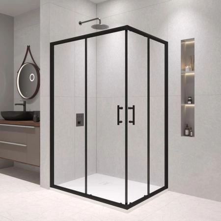 Душевой уголок RGW PA-146B Passage 120x90 Черный матовый прозрачное