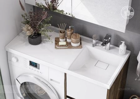 Тумба под раковину AQUATON Лондри 40 Дуб Рустикальный без фасада 1A267001LHDR0