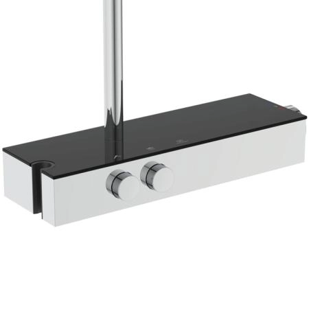 Ideal Standard CERATHERM SOLOS Душ. система с термостатом Cool body, с верхним душем d300 мм, ручной душ - 3 режима, шланг: 1750 мм, стекл. полка, цве