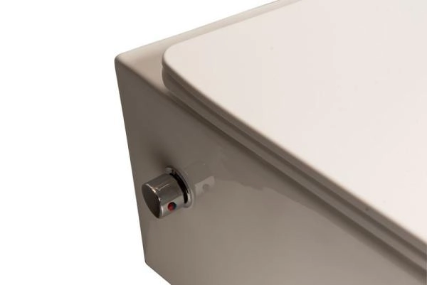 Унитаз подвесной SantiLine SL-5004SM-BD с встроенным смесителем и функцией биде сиденье микролифт