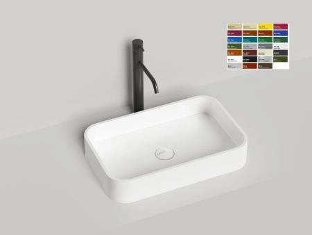 Раковина Salini CALLISTA 01 S-Sense покраска RAL глянцевая 55x35 1101104GF накладная
