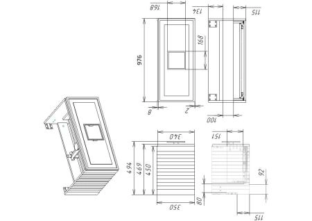 Тумба под раковину LA FENICE Cubo Bianca белый 100 FNC-01-CUB-B-100 белый матовый