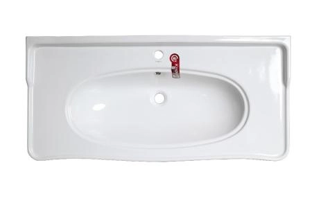 Тумба под раковину ASB-Woodline Модерн 105 Белый Патина Серебро