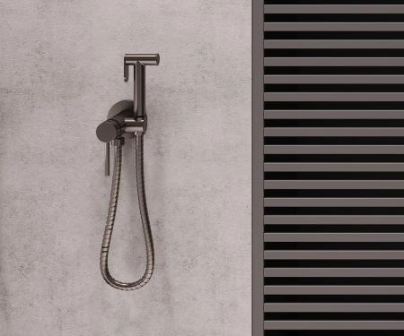 Гигиенический душ встраиваемый со смесителем ЛИБЕРТИ 701GG графит