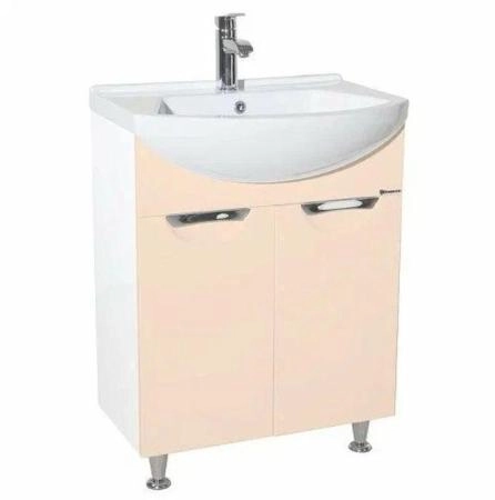 Тумба под раковину Bellezza Альфа 55 напольная бежевая
