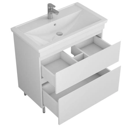 Тумба UNCORIA Арно 80 белая под умывальник Фостер