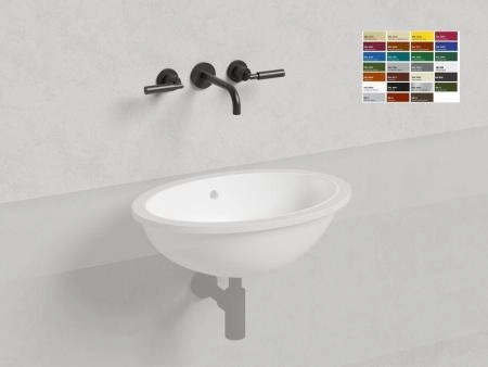 Раковина Salini MAREA 12 S-Sense покраска RAL матовая 55x38 1101109MF встраиваемая