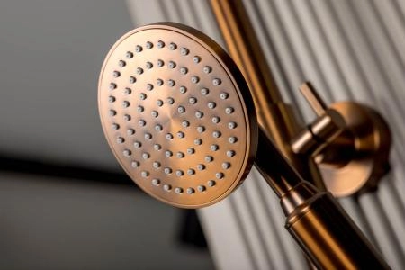 Смеситель встроенный + верхний+ ручной душ Boheme ETERNA BRUSHED BRONZE 174-BRB