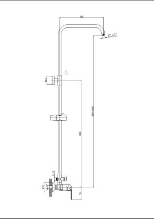 Душевая система RUSH ST4235-10 для душа,хром