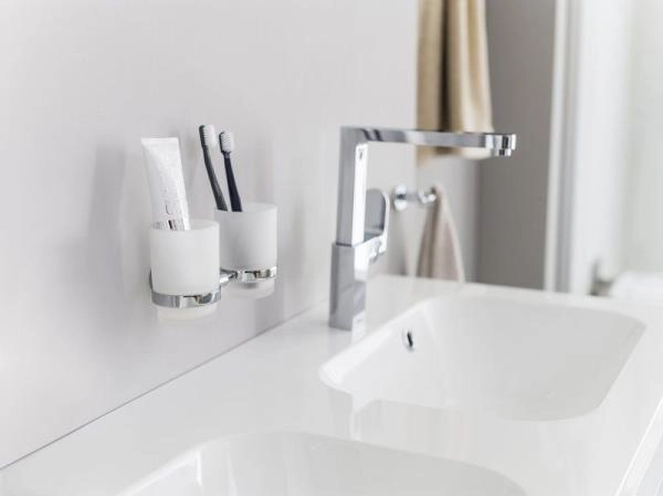 Держатель с двумя стаканами Ravak Chrome CR 220.00 (стекло) X07P189