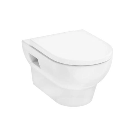 Hansgrohe комплект: GladeLake S Унитаз подвесной 540x360, сиденье с микролифтом, безободковый, цвет: белый