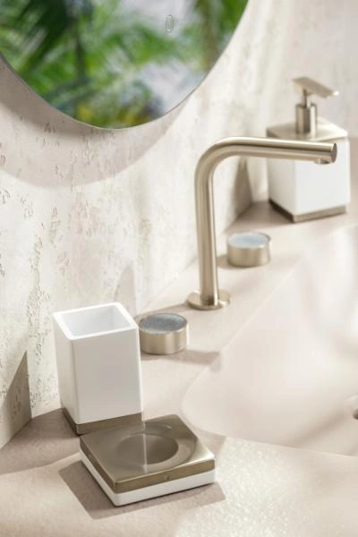 Мыльница Boheme квадратная Qubic Nickel Brush 10960-NB