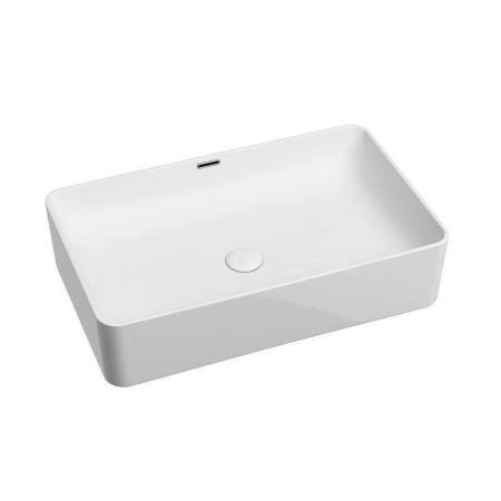 Умывальник чаша накладная прямоугольная со сливом переливом Element 605x385x140мм