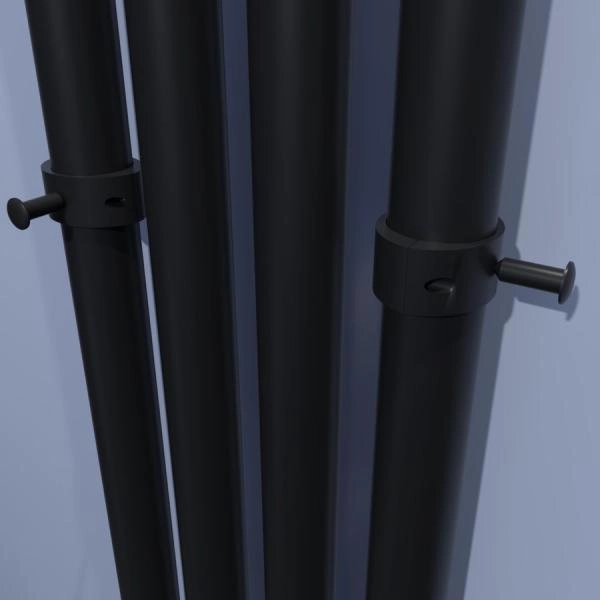 Полотенцесушитель Тругор Пэк сп Вектор 120*15 черный ВГП электрический