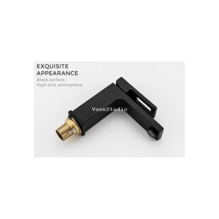 Смеситель Gappo G1017-6 для раковины, чёрный