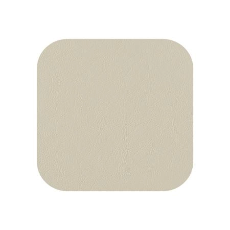 ADJ Костер 12x12см., квадратный, натуральная кожа, цвет: белый/панна котта
