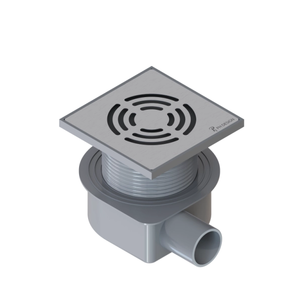 Душевой трап Boheme SMART DESIGN 10x10 cm, нерж.сталь ХРОМ 984-10-CR