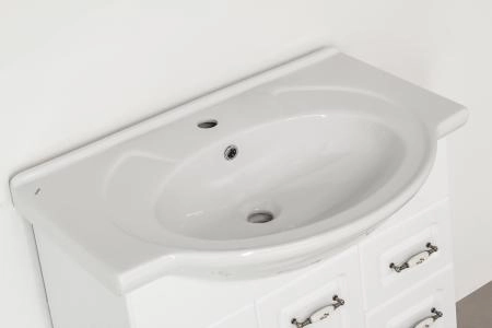 Тумба под раковину Style Line Elfante Олеандр-2 75 (2ящ.) напольная с ящиками, белая