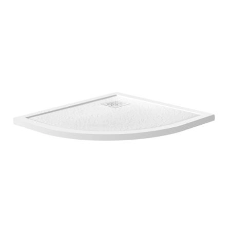 Душевой поддон BelBagno 90x90 искусственный камень чёрный матовый полукруг TRAY-MR-UNO-R-90-550-35-NERO-CR