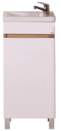 Тумба ASB-Mebel Марко 40 напольная белый/дуб золотой